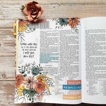 Bible Journaling with Napkins