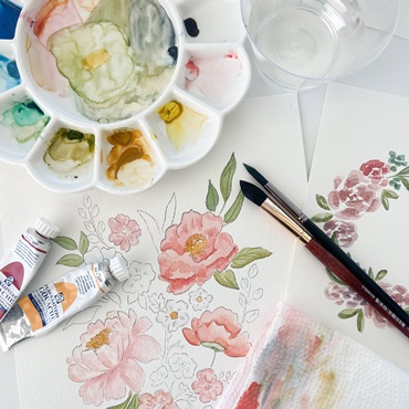 Floral Watercolor Painting