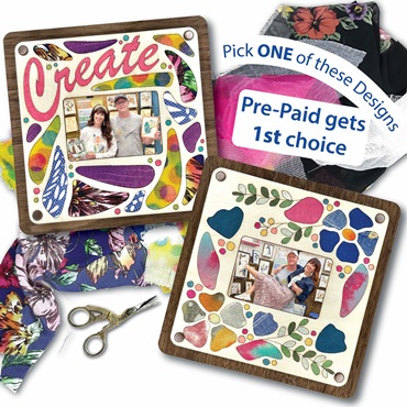 Fabric Art Picture Frame (Create or Flower)