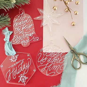 Acrylic Ornament Lettering 