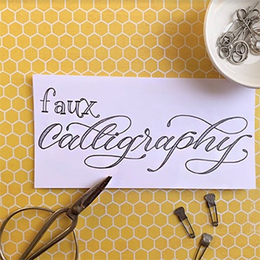 Faux Calligraphy ""
