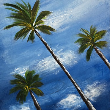 Palm Tree Sky Painting