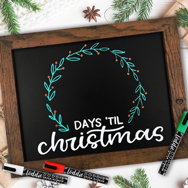Days 'Til Christmas Chalkboard