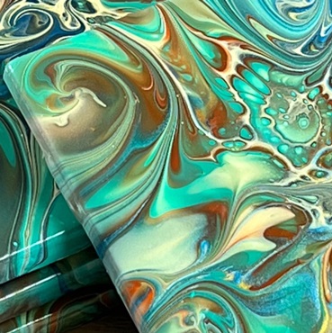 Paint Pour Coasters & Trivet